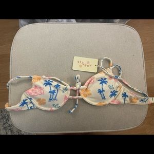 Aurelle Bikini Top- BRAND NEW W/ TAGS, Never Worn. Size M, but fits S-M.